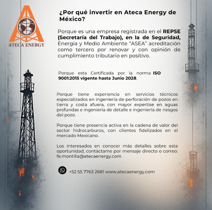 Oportunidad de Inversión en Ateca Energy de México S.A. de C.V.
